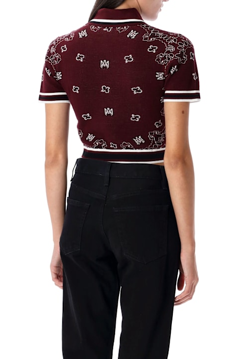 AMIRI ملابس علوية لـ السيدات AMIRI Bandana Polo Shirt