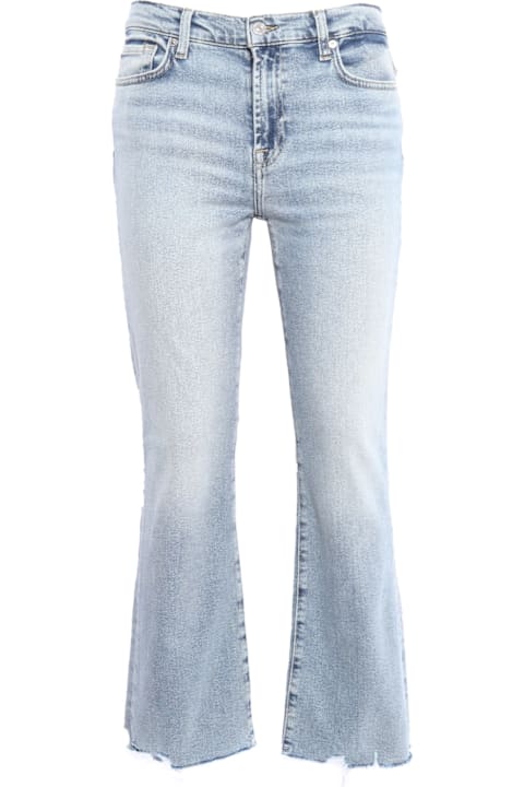 7 For All Mankind Clothing for Women 7 For All Mankind Daisy Ankle Boot Amuse Me With Worn Out Hem