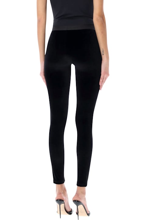 أدوات منزلية Tom Ford Tom Ford Black Stretch Velour Logo Leggings