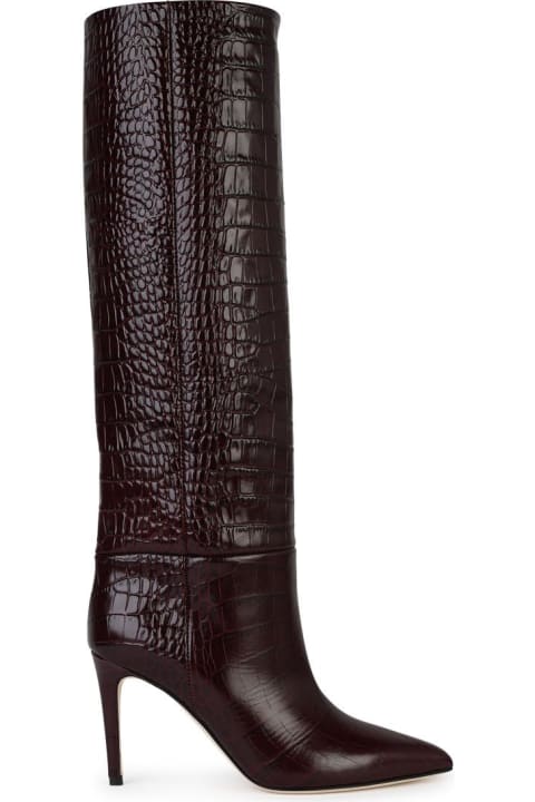 Shoes for Women Paris Texas 'stiletto 85' Burgundy Leather Boots