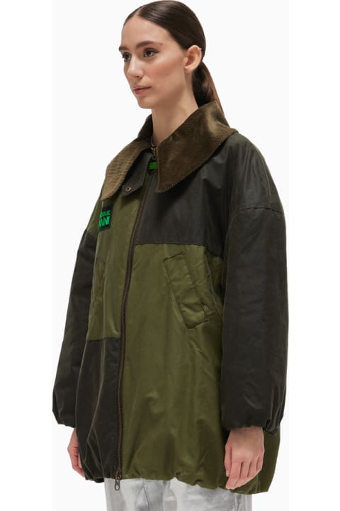 Barbour Coats & Jackets for Women Barbour Barbour X Ganni Waxed Bomber Jacket