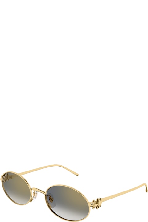 Cartier Eyewear for Kids Cartier Eyewear Cartier Ct0644s Clash De Cartier 001 Gold Grey Sunglasses