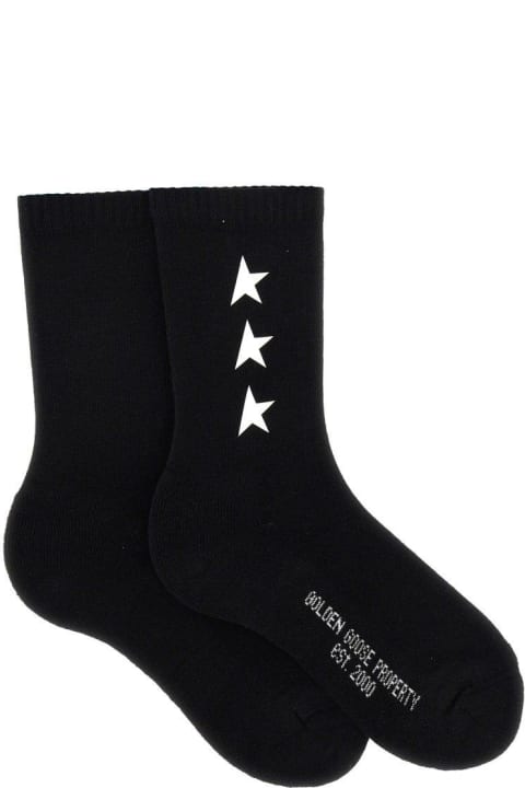 Logo Star Detailed Socks