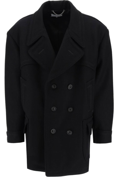 Coats & Jackets for Women Maison Margiela Double-breasted Wool Coat
