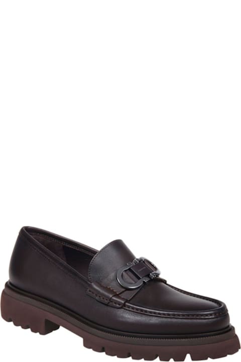 Ferragamo Loafers & Boat Shoes for Men Ferragamo Logo Buckle Loafers