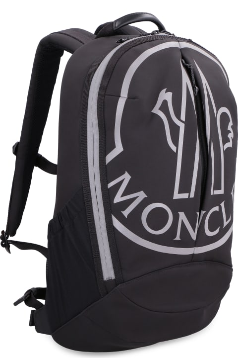 Moncler for Men Moncler Cut Technical Fabric Backpack With Logo