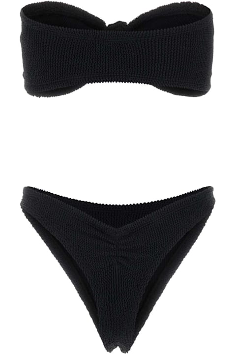 أدوات منزلية Hunza G Black Stretch Nylon Tina Bikini