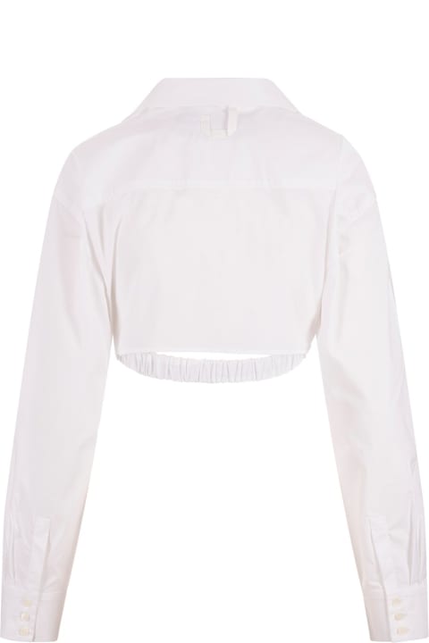 Jacquemus Topwear for Women Jacquemus Twist Detailed Cropped Shirt