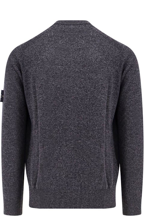 Sweaters for Men Stone Island Compass-patch Crewneck Jumper