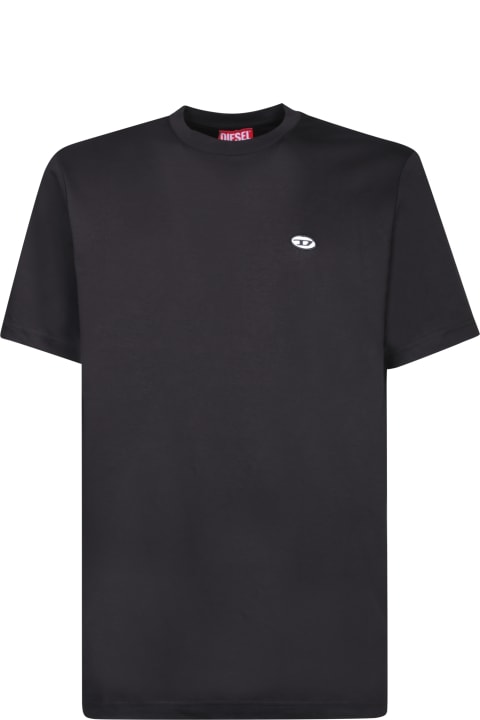 Diesel Topwear for Men Diesel T-just-dobal-pj Black T-shirt