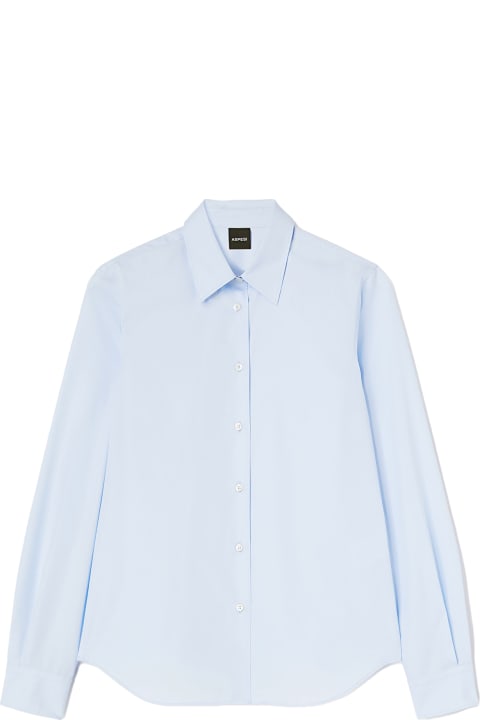 Aspesi for Women Aspesi Light Blue Shirt With Long Sleeves