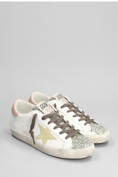 Shoes for Women Golden Goose Superstar Sneakers In White Leather