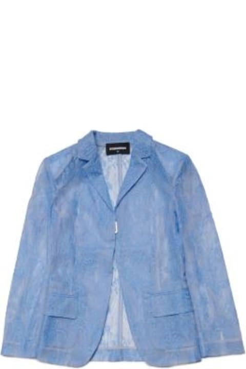 Dsquared2 Coats & Jackets for Girls Dsquared2 Blazer Con Ricamo
