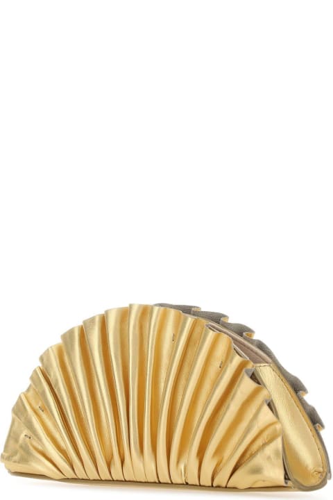 Homeware Cult Gaia Gold Leather Mini Nala Clutch