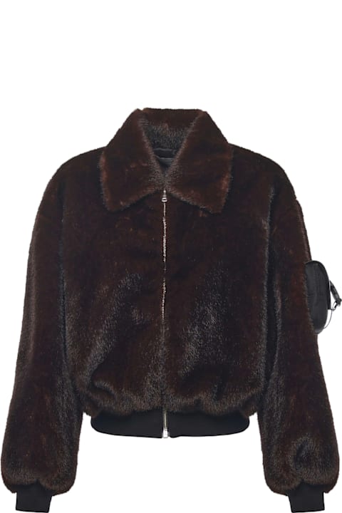 Coperni Faux Fur Bomber Jacket