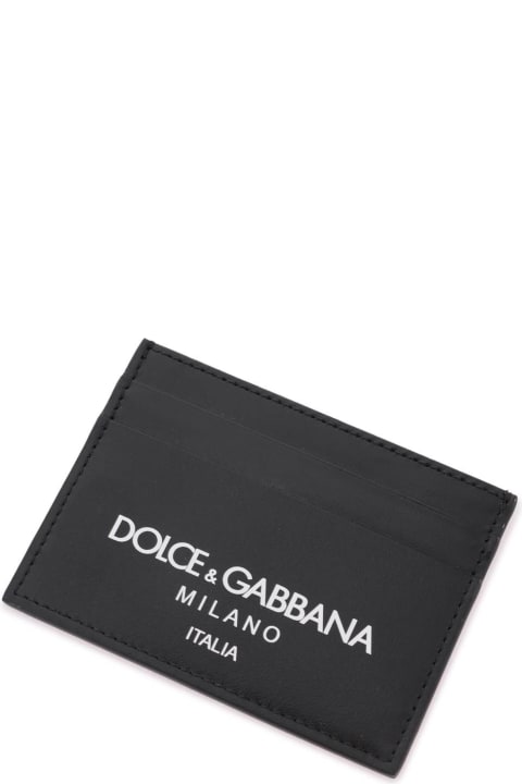 Wallets for Men Dolce & Gabbana Leather Logo Cardholder