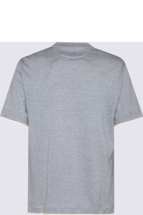 Topwear for Men Brunello Cucinelli Grey Cotton T-shirt
