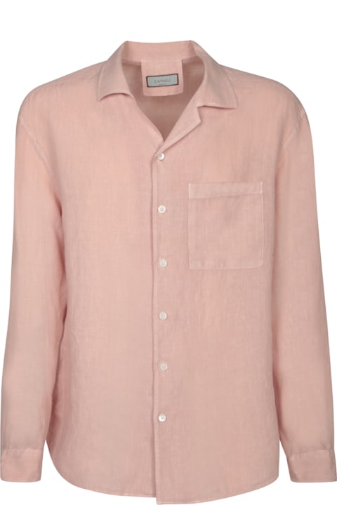 Homeware Canali Pink Linen Shirt