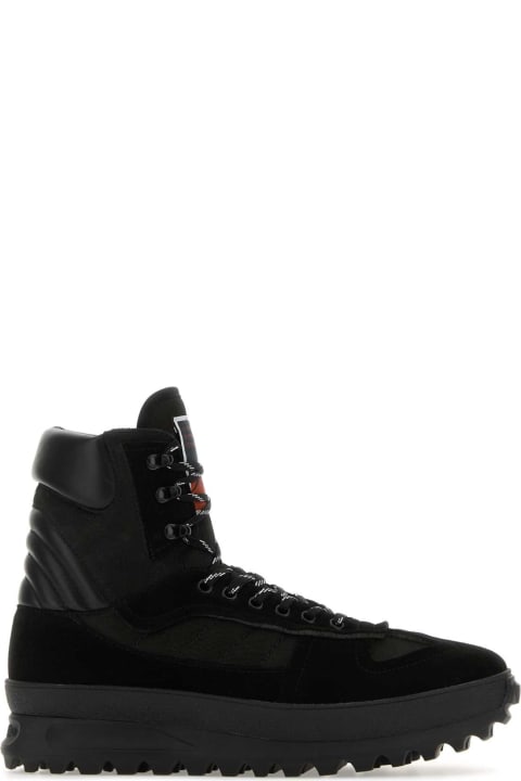 Maison Margiela Sneakers for Men Maison Margiela Black Leather Climber Sneakers
