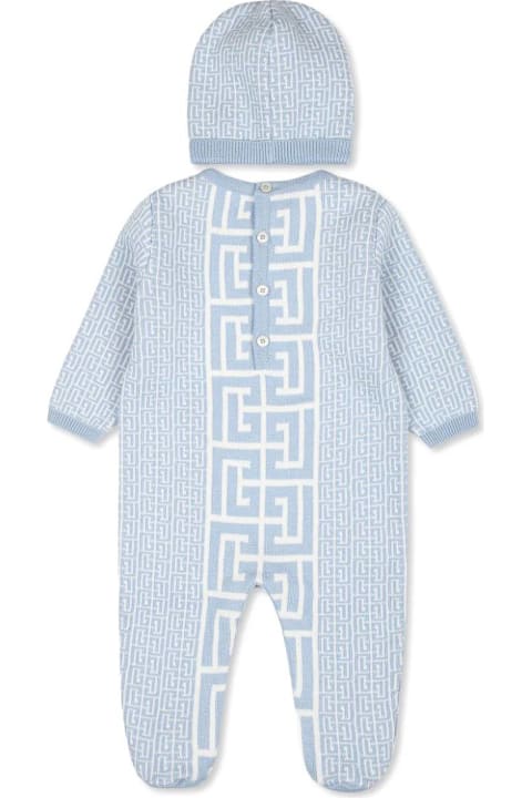 Balmain Clothing for Baby Boys Balmain Set Tutina Con Stampa