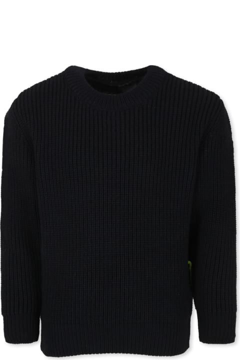 Homeware Barrow Black Sweater For Girl With Smiley And Logo