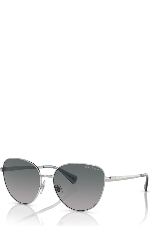 Polo Ralph Lauren Eyewear for Women Polo Ralph Lauren Ra4144 Shiny Silver Sunglasses