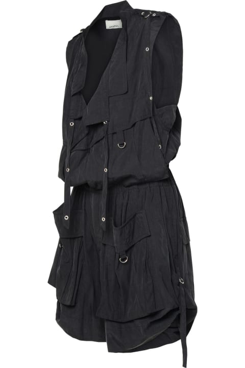 Clothing for Women Isabel Marant 'hanelor' One-piece Jumpsuit In Black Lyocell Blend