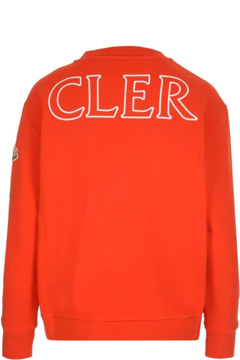 Fleeces & Tracksuits for Women Moncler Logo Printed Crewneck Sweatshirt