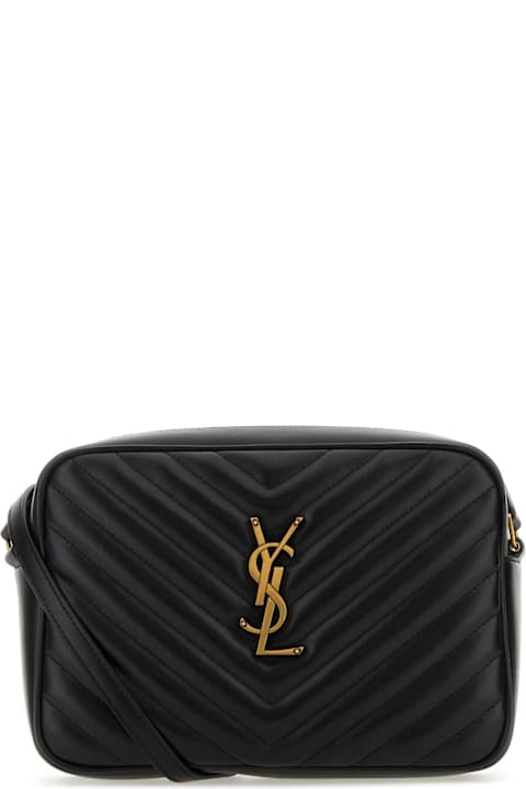 Saint Laurent Black Leather Crossbody Bag