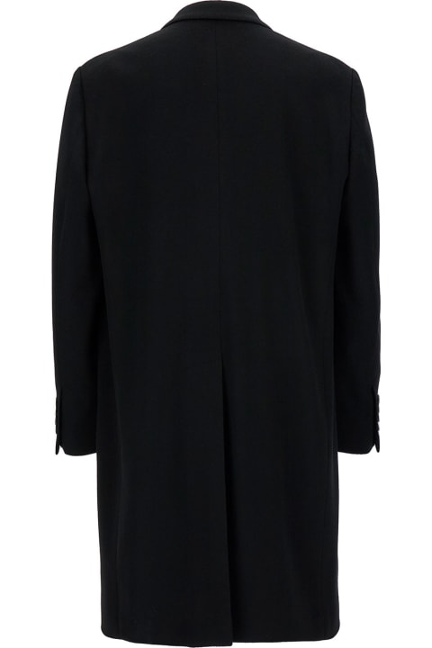 Dolce & Gabbana Coats & Jackets for Men Dolce & Gabbana Black Single-breasted Coat In Wool Man