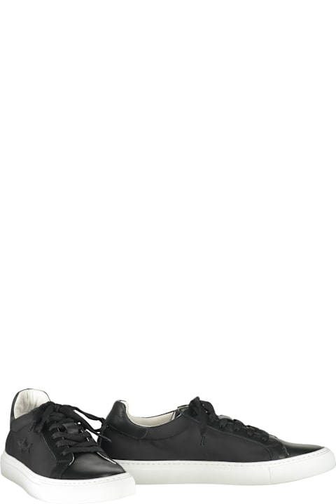 Homeware Paul&Shark Modern Black Sneakers With A White Sole