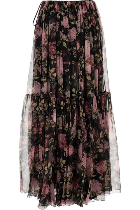 Chloé Clothing for Women Chloé Printed Silk Skirt