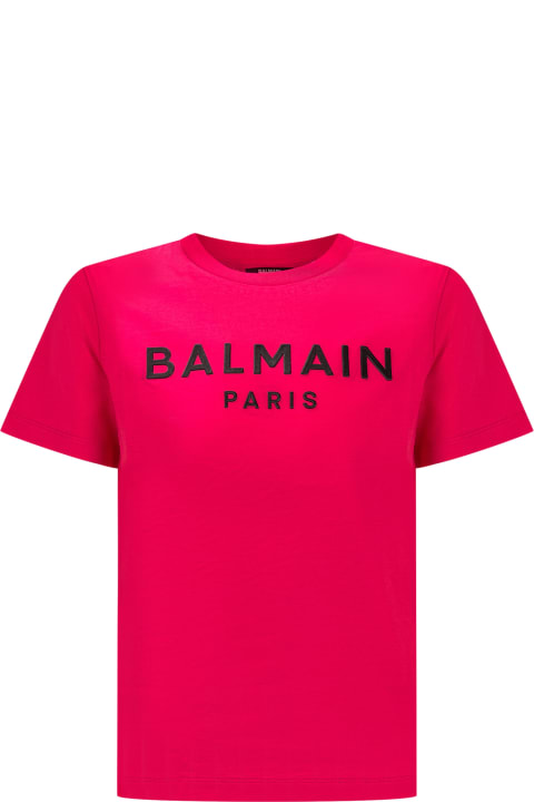 ボーイズ BalmainのTシャツ＆ポロシャツ Balmain Logo T-shirt