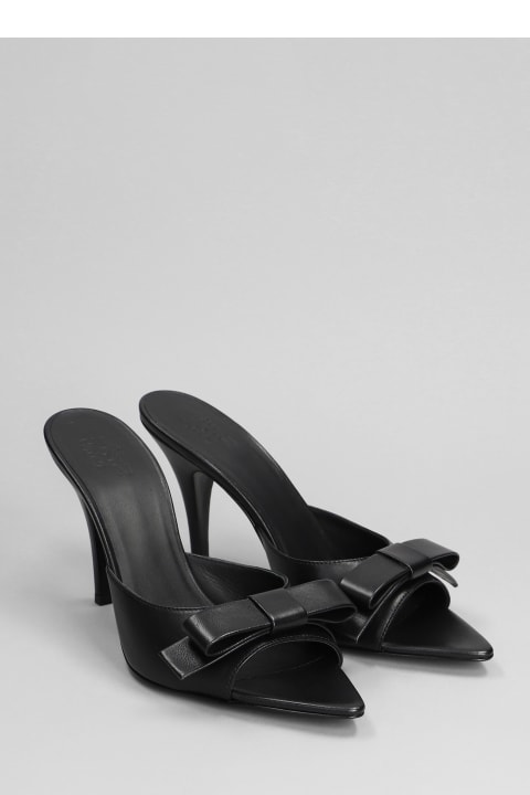 Honorine Sandals In Black Leather