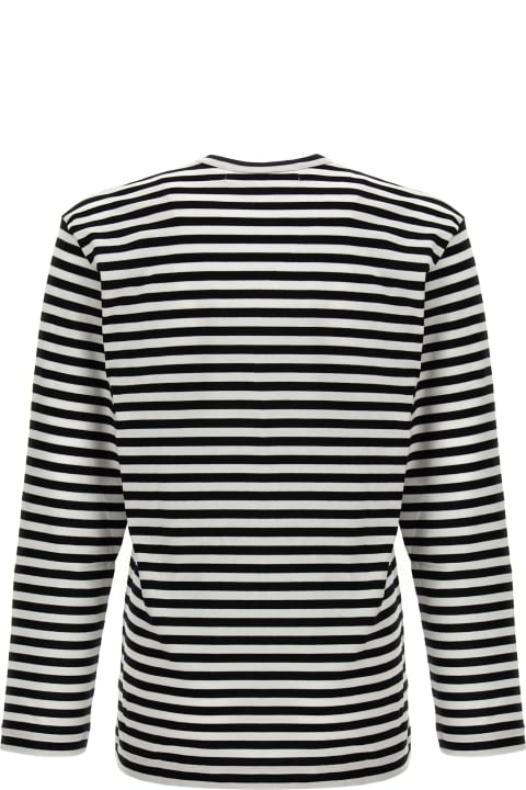 Topwear for Men Comme des Garçons Logo Patch Stripes T-shirt