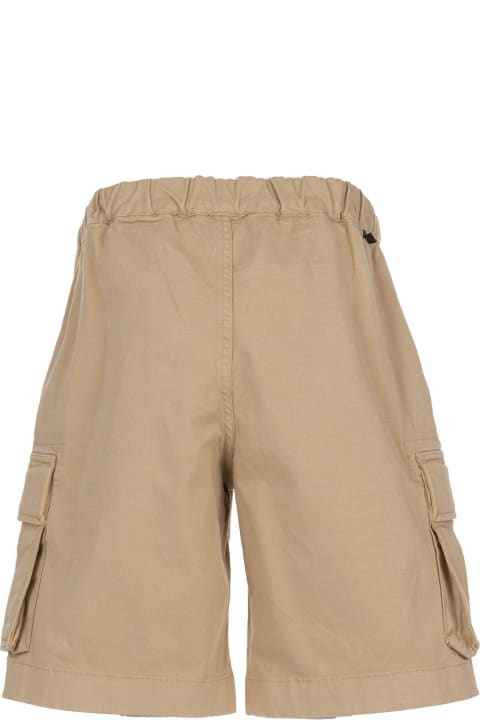 Woolrich Bottoms for Boys Woolrich Logo-detailed Belted Waist Cargo Shorts