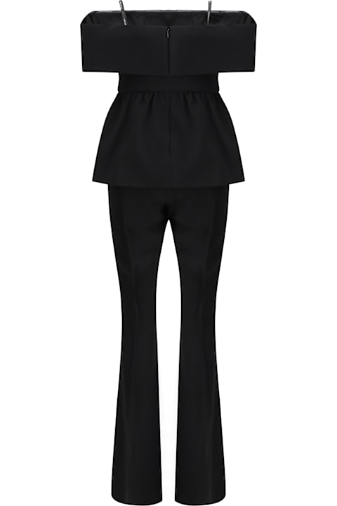 Homeware self-portrait Ruffled Crepe Jumpsuit