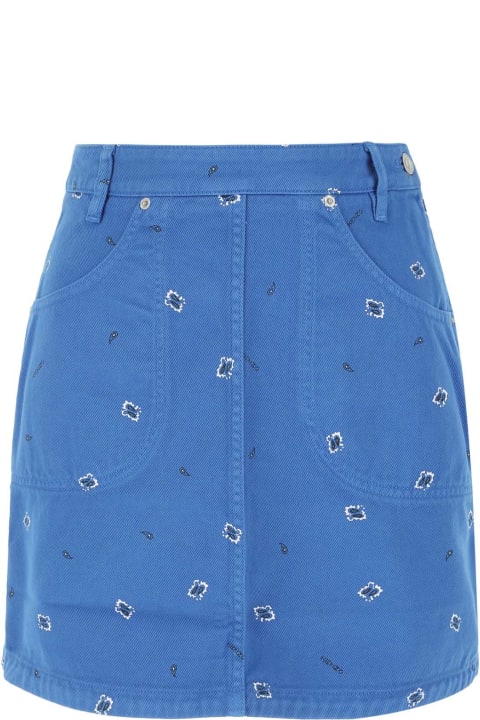 Fashion for Women Kenzo Printed Denim Mini Skirt
