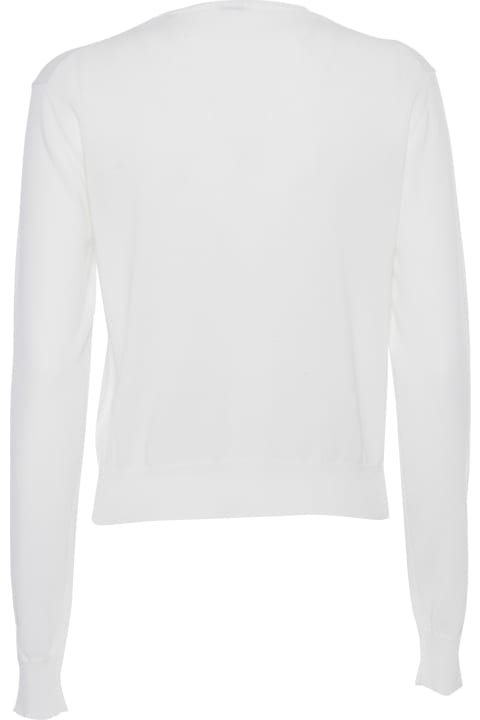 Aspesi Sweaters for Women Aspesi Knitted White Cardigan