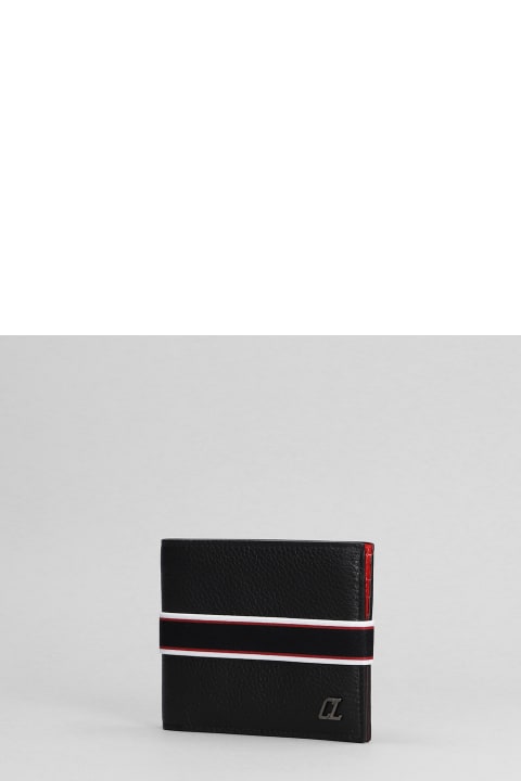 メンズ 財布 Christian Louboutin Fav Wallet In Black Leather