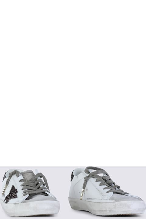Golden Goose White And Brown Leather Super Star Sneakers