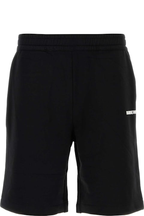 Homeware Burberry Black Cotton Bermuda Shorts