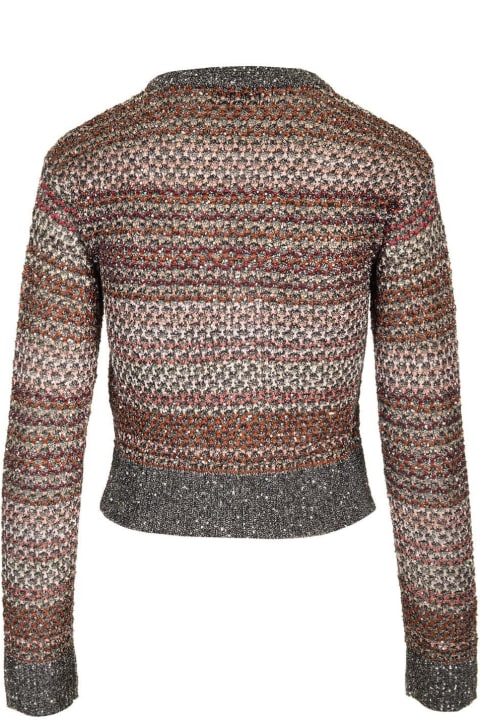 Missoni Sweaters for Women Missoni Metallic Thread Sequin Embellished Cardigan