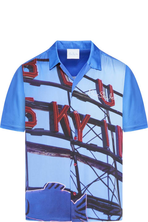 メンズ Blue Sky Innのシャツ Blue Sky Inn Red Neon Sign Shirt