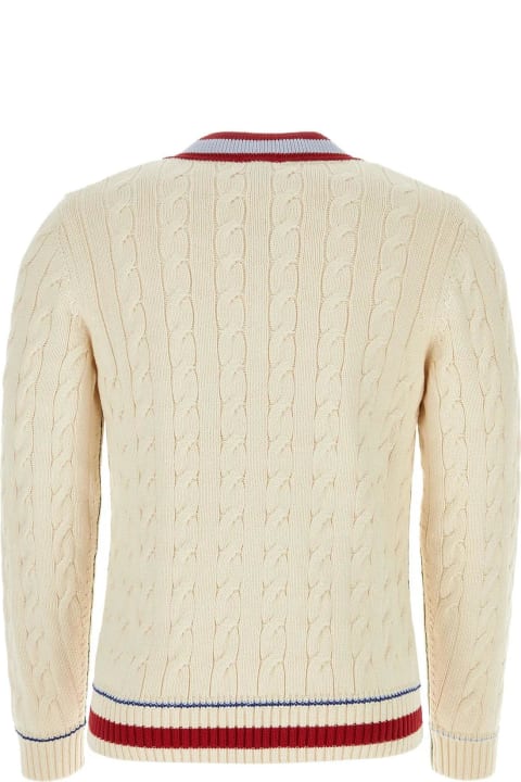 Lacoste Clothing for Women Lacoste Sand Cotton Blend Sweater