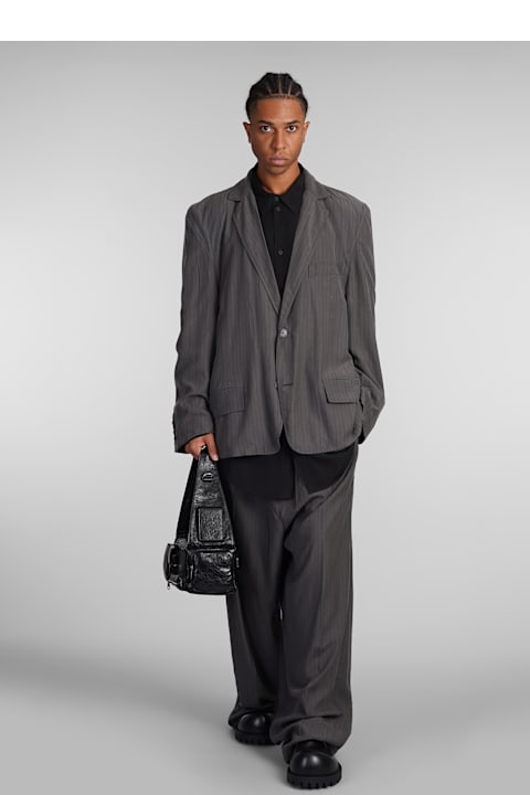 Homeware Balenciaga Pants In Green Wool And Polyester