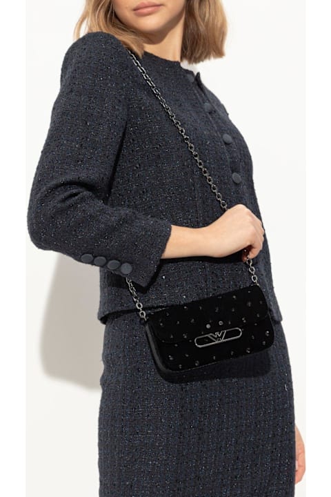 Homeware Emporio Armani Velvet Shoulder Bag