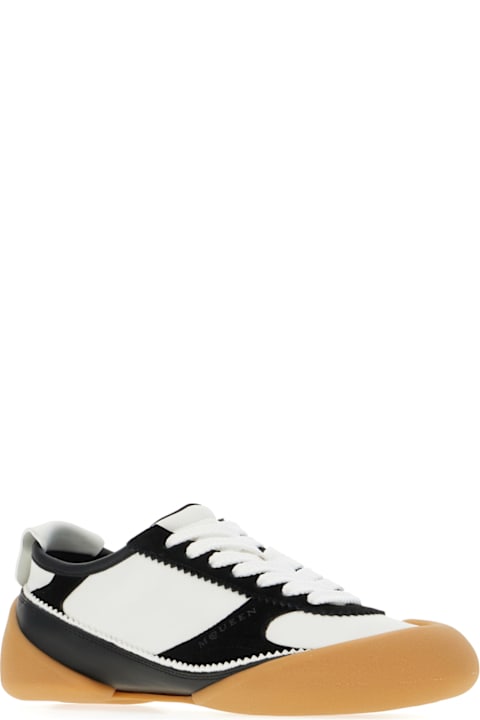 Alexander McQueen for Men Alexander McQueen Two-tone Leather And Suede Sneakers
