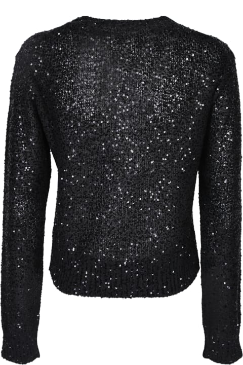 Sweaters for Women Brunello Cucinelli Sequins Black Pullover