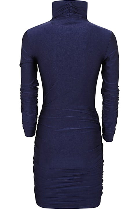 The Andamane Dresses for Women The Andamane Oleandra Mini - Turtleneck Draped Mini